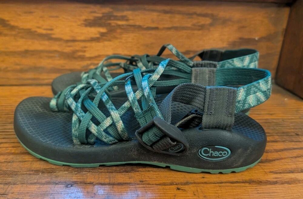 Chaco J106590 Zx/3 Classic Sandals Shiver Pine Women's Size 6 Green Straps